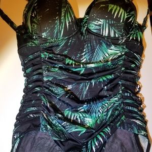 1PCPALM STRAPPY SIDE DEMI